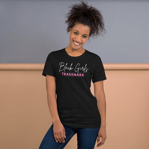 Black Girls Trademark Short-Sleeve Unisex T-Shirt with Lines